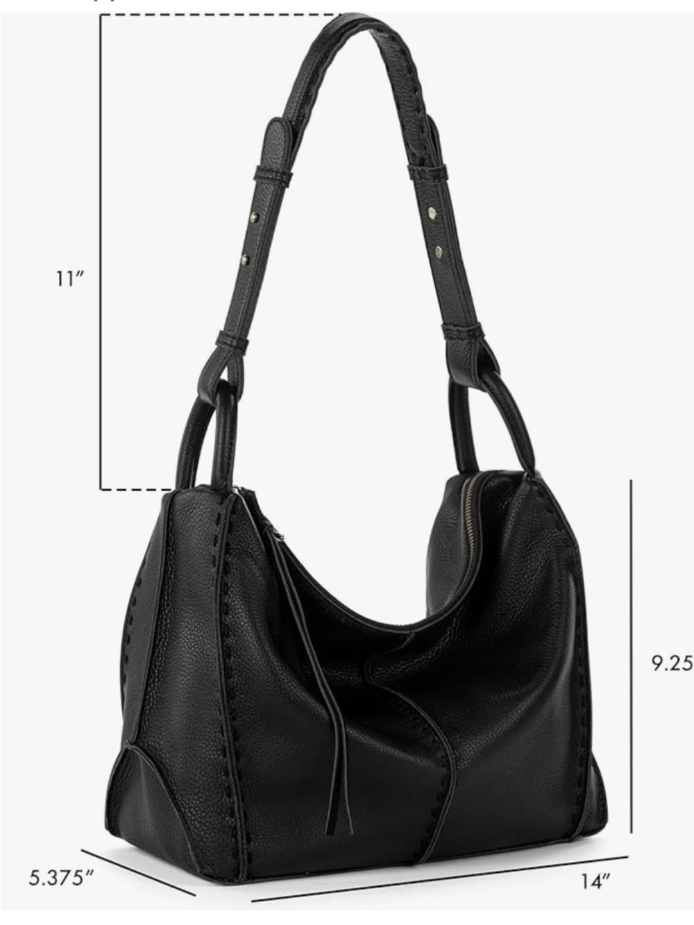 Women’s The Sak Los Feliz Hobo Purse Premium Large Leather Handbag $90.00 - Picture 8 of 9